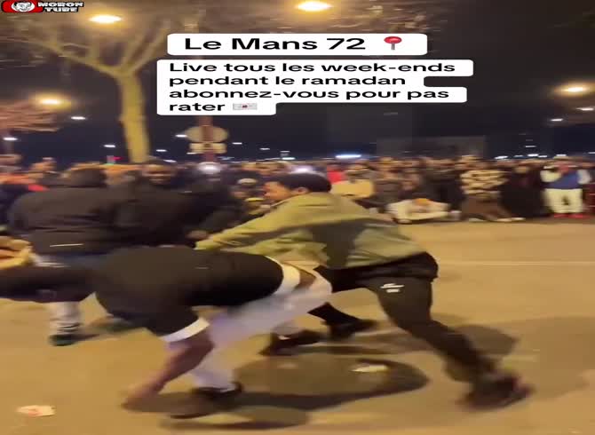 Video :During Ramadan, street battles are arranged in France
